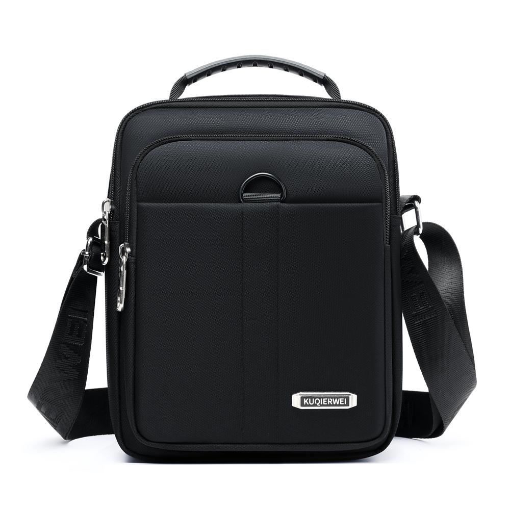 Mens Oxford Crossbody Bag Waterproof Business Shoulder Satchel Multi Pocket Travel Purse