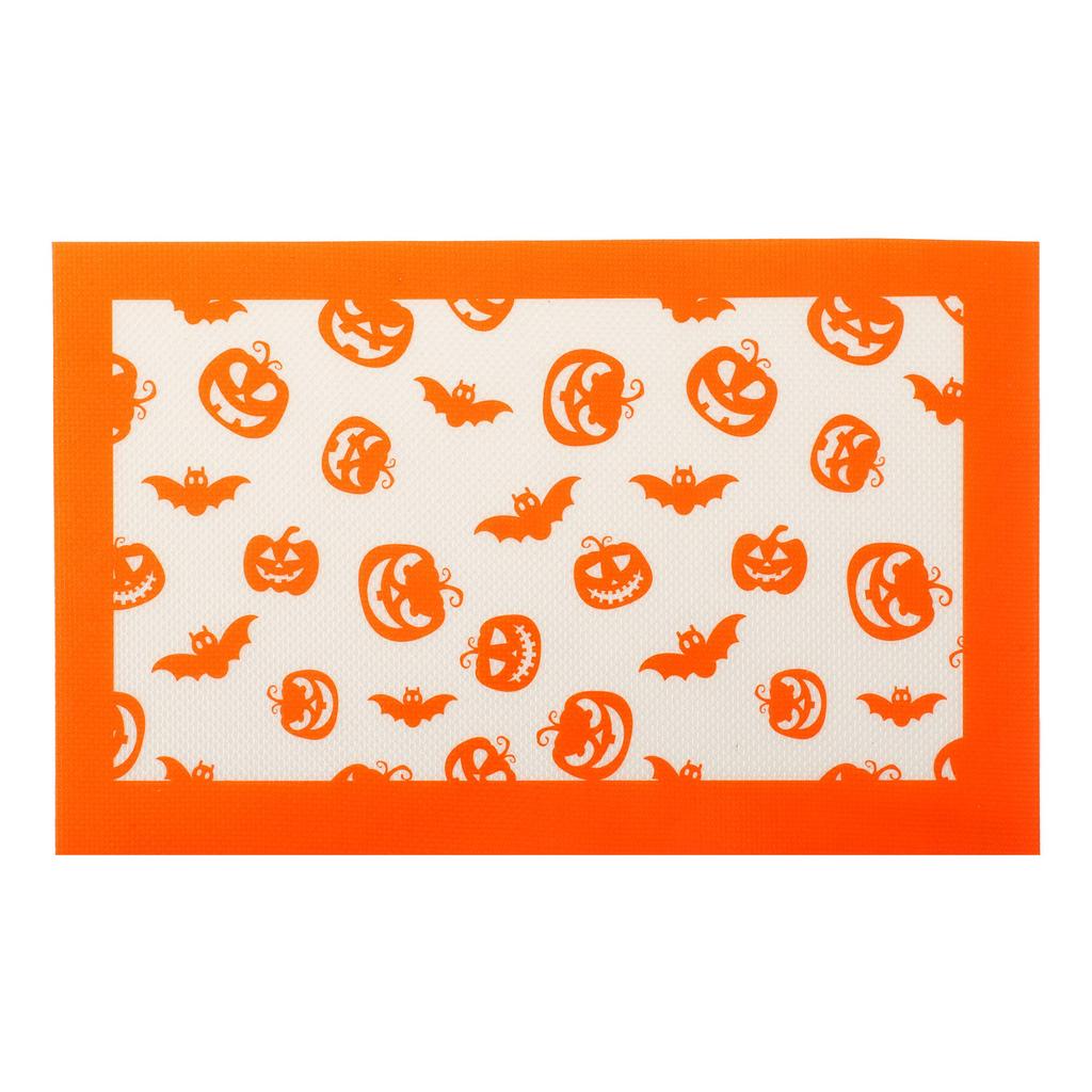 Silikon Bakematte med Juletema Sklisikker Fondantmatte Kjøkkenbenkmatte for Paideig Pizza og Kjeks Ovnskakeformmatte