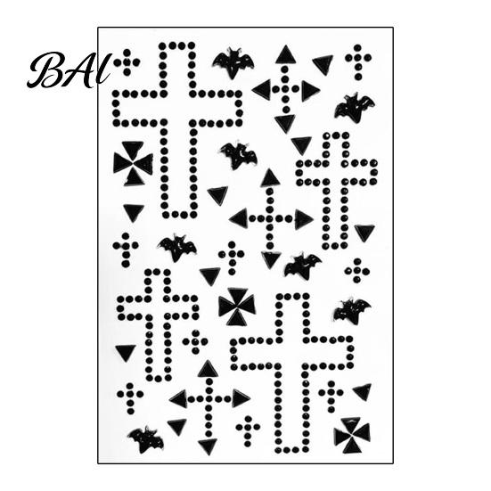 Halloween Face Rhinestone Stickers Scar Gem Stickers, Wound Body Art Glow In The Dark Party Gems Decals, Waterproof Self Adhesive Temporary Tattoo for