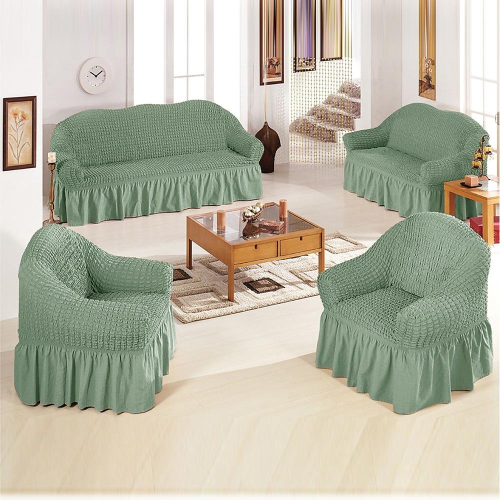 Stretch Sofa Slipcover Single Seat Elastic Sofa Cover Full Protection Bubble Yarn Universal for All Seasons