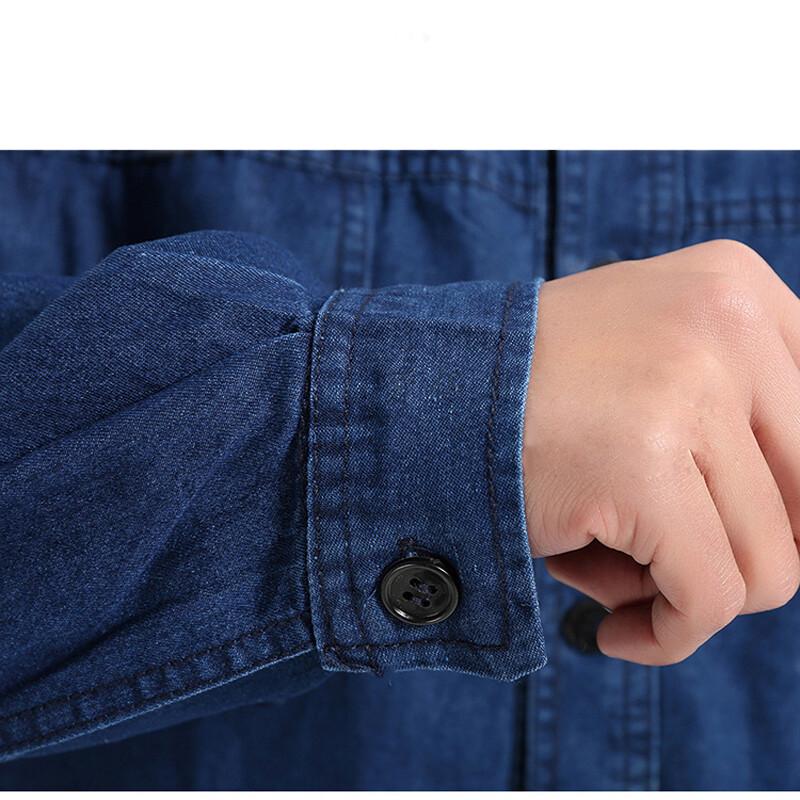 Lao Bao Jia Summer Thin Denim Long-Sleeved Workwear Set