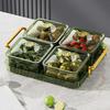 Divided Snack Serving Bowl Tray Dish Platter Appetizer Dessert Tray for Holiday Desktop Durable Multifunctional Accessory