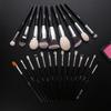 EILI Black 23 Pcs Make Up Brushes Tools Foundation Eyeshadow Eyelash Eyebrow Brush Professional Makeup Brushes Set Natural Hair