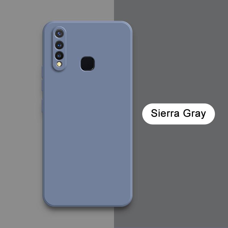 Square Liquid Phone Case for VIVO U3 U10 U20 U3X X Camera Protective Soft Silicone 360 Shockproof Mobile Cover Housing