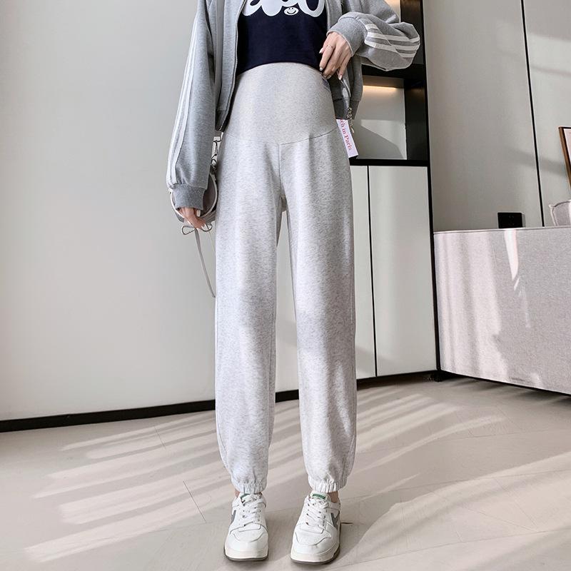 

2026 Maternity Slimming Workout Lantern Pants – Spring Collection L білий/сірий колір