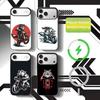 Wolves On Motorcycles Phone Case For iPhone17,16,15,14,13,12,11 Plus,Pro Max Magnetic For Magsafe Wireless Charging