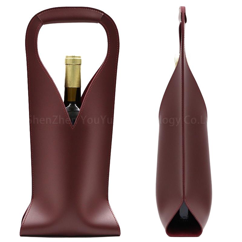 YY RTS Leather Wine Bottle Carrier Bag Elegant Bar Accessories for Wine Gifts for Wine Tote/Bottle Carrier/Bag