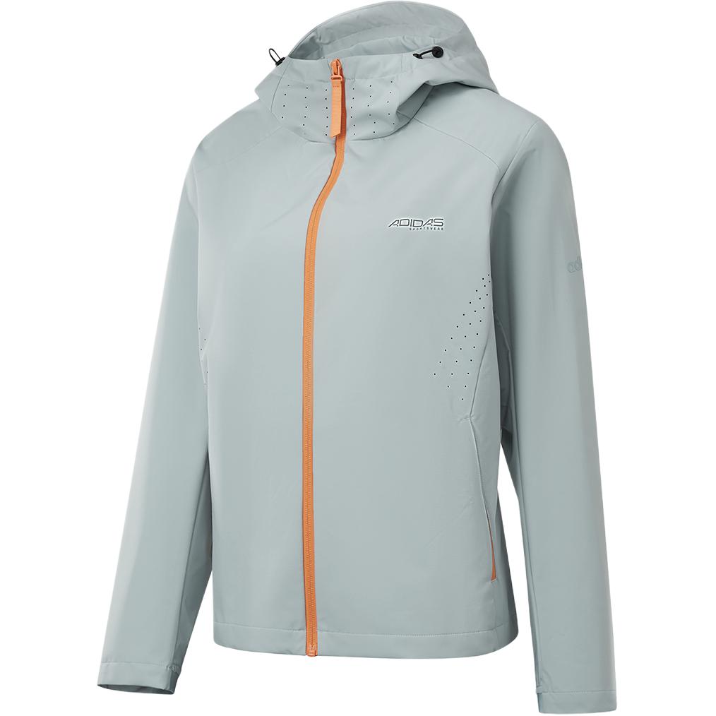 Adidas Hooded Zipper Versatile Comfortable Long Sleeve Jacket Women jackets KQ5367 S