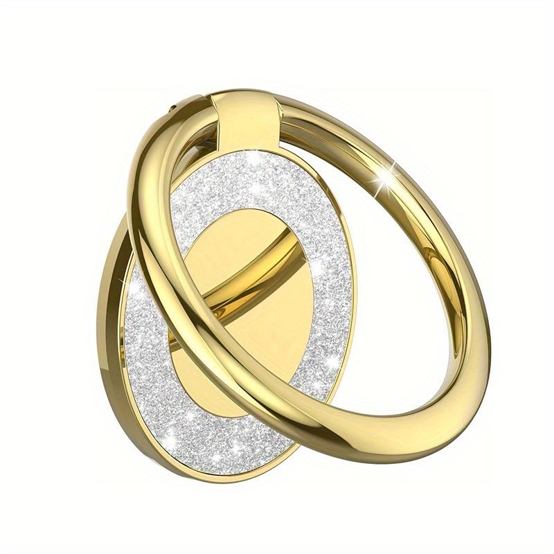 

Модный держатель для мобильного телефона с кольцом на палец, портативный держатель для сотового телефона, круглая пряжка для телефона, наклейка на заднюю панель, аксессуары для телефона золотой