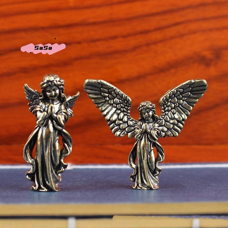 S-1 Pc God Of Love Cupid Statue Small Ornaments Brass Guardian Angel Figurines Desktop Decorations Home Decor Accessories