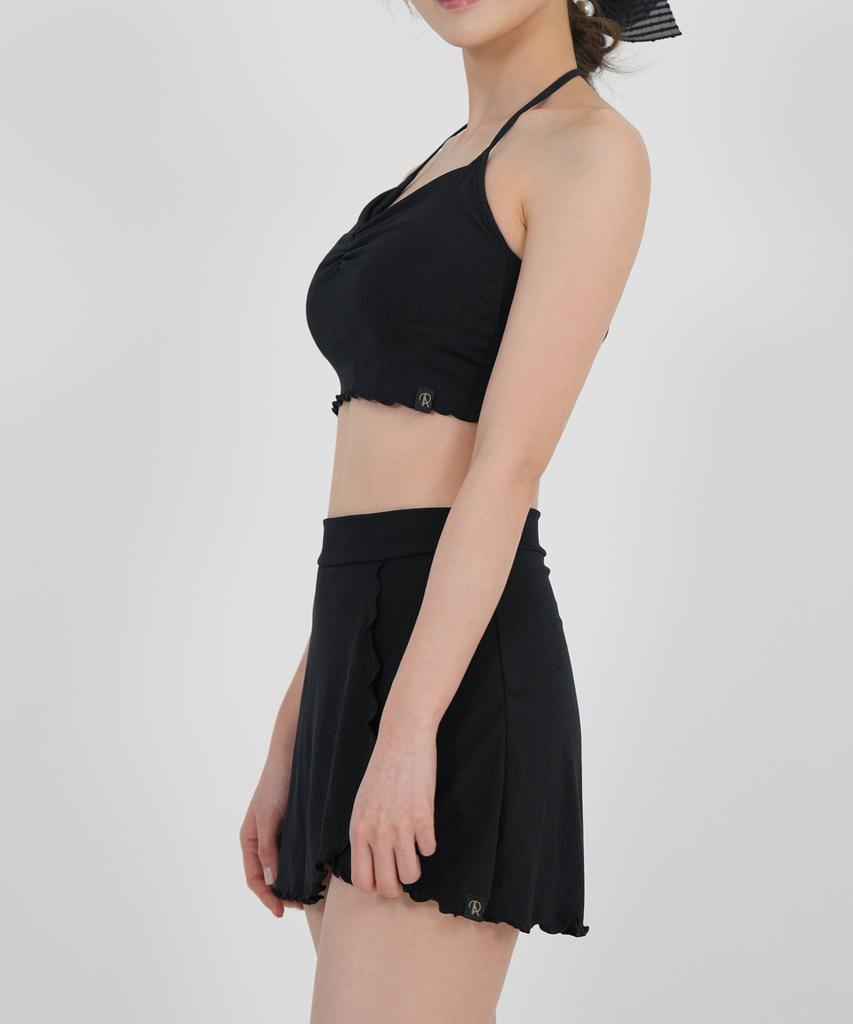 Foriz [Scarlet Skirt_Black] Swimsuit Resort Cover-Up Skirt