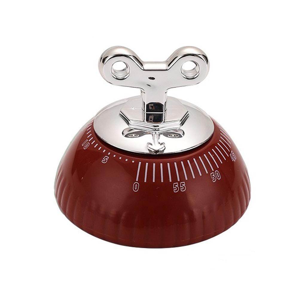 Loud Alarm Clock Magnetic Kitchen Timer 60-Minute Mechanical Cooking Timer  Kitchen Work красный
