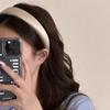 Glanzende Satijnen Stof Hoofdband Brede Kruis Haarbandsels Dagelijkse Hoofdbedekking Zoete Eenvoudige Hoofdbanden Dames Haaraccessoires
