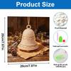DlY Mini Framed Pearl Painting Kit Beads Christmas Bell Canvas Home Decor Painting