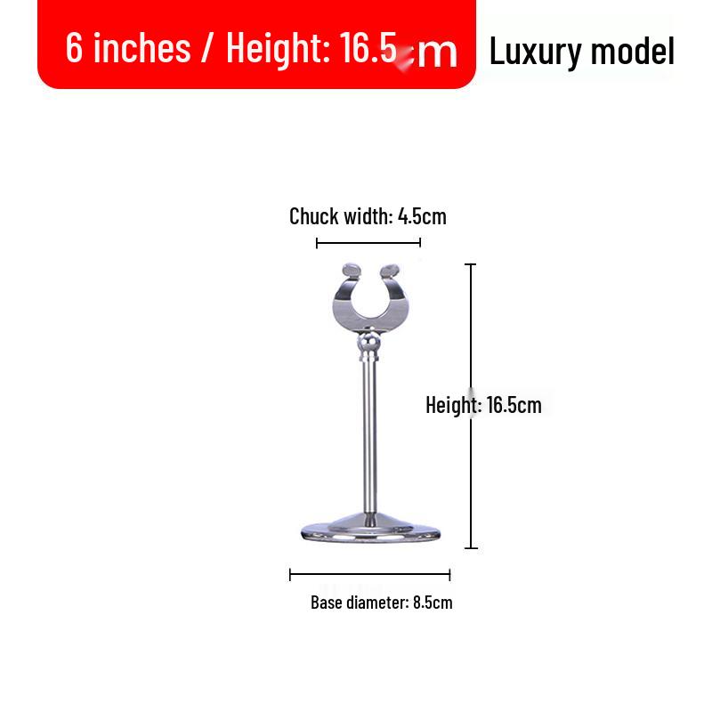 Stainless Steel Table Menu Holder and Number Display Stand