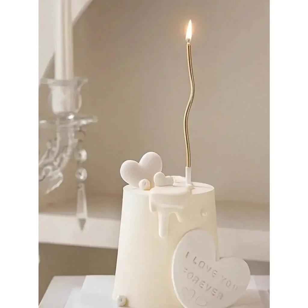 6/12 /36/72pcs/20setBirthday Candles Spiral Cake Candles  Long Thin Cake Candles For Wedding Party And Cake Decoration