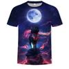 Summer Trendy Wolf Men's T-shirt 3D Digital Printed Short Sleeve Fashion Personalized Men's Wear T-Shirts Men’s