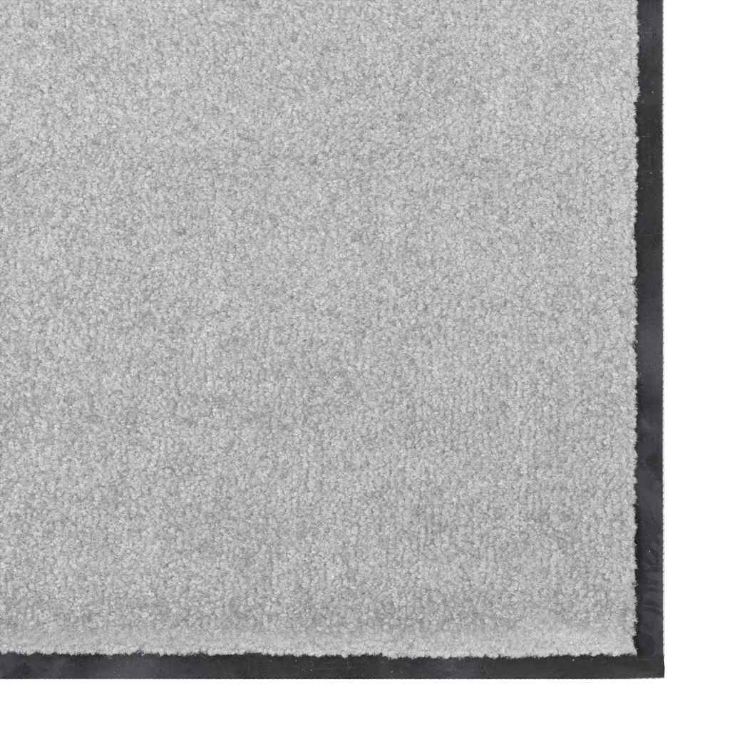 Doormat Grey and Black 120 x 300 cm 100percent  Polyamide