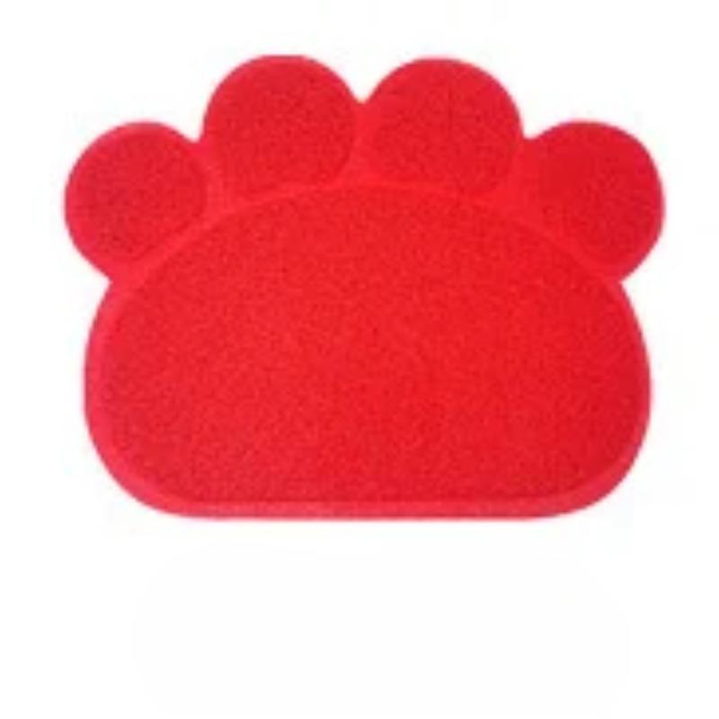 Anti-Haustier-Pfotenabdruck-Bodenmatte für Hunde und Katzen, Katzenstreumatte, Katzenstreu-Badewannenmatte, Katzenstreu-Toilette, rutschfeste Bodenmatte