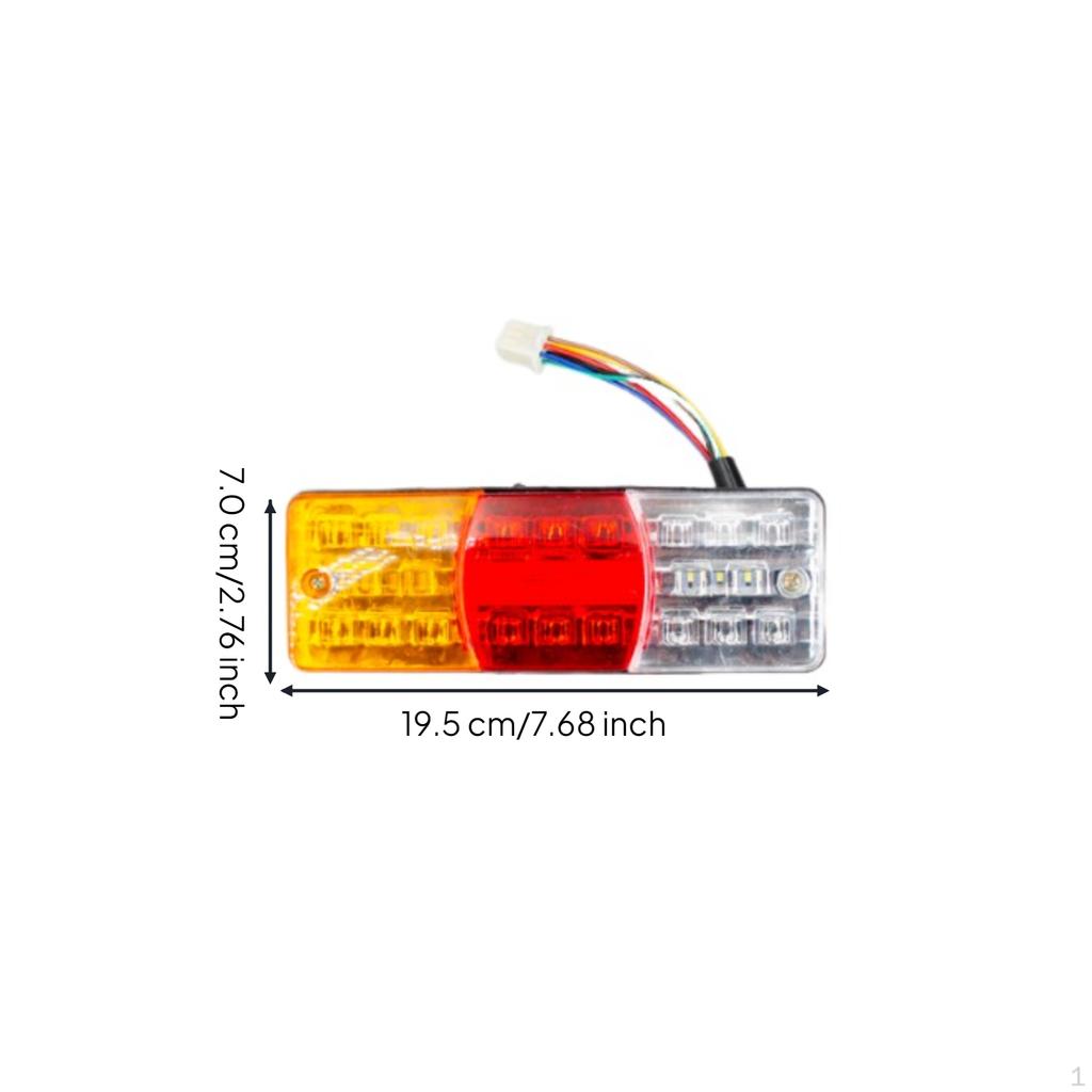 Electric Tricycle Lightemitting Diode Rear Turn Light, 1260V Brake Light 2Section 13.5x6.5cm 4860V