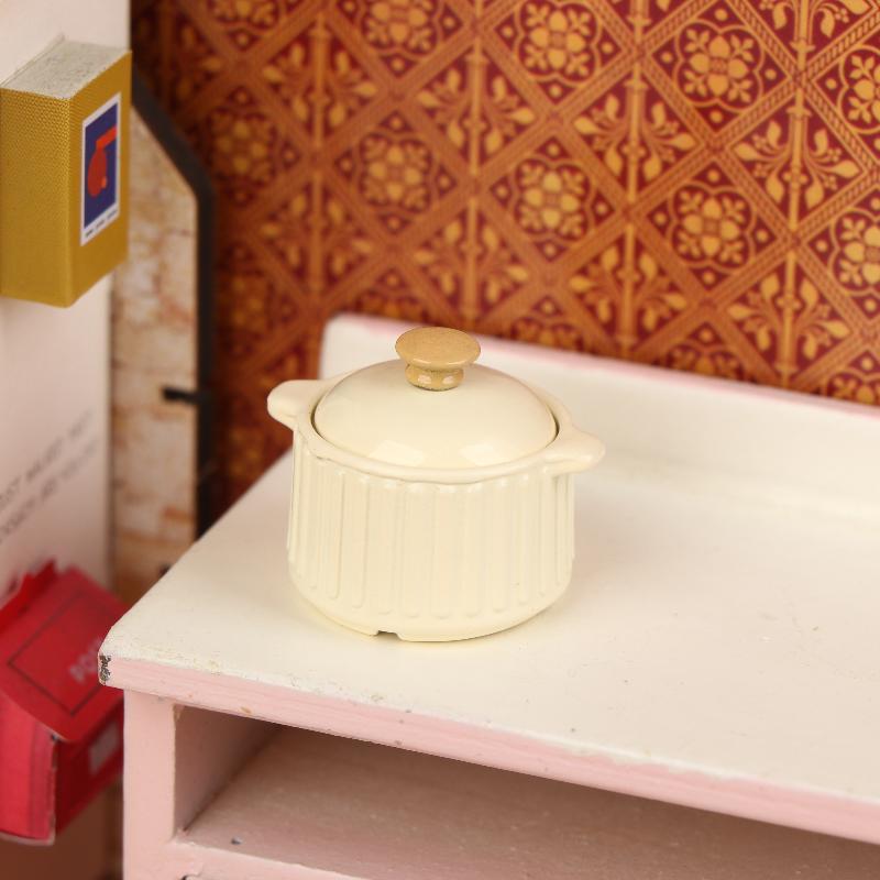 1/12 Кукольный домик Кухня Масляный цвет Супница Модель Кукольный домик Кухонная утварь Украшение Кукольный домик Микро-сцена Украшение