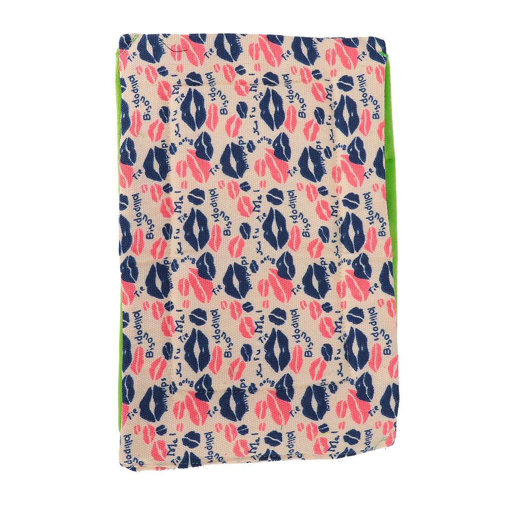 Reptile Sleeping Bag Soft and Warm Bearded Dragon Bed with Pillow for Bearded Dragon Leopard Gecko(Lip Print Green