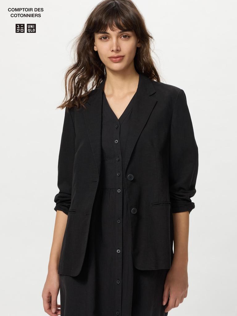 Uniqlo Japan Linen Blend Jacket