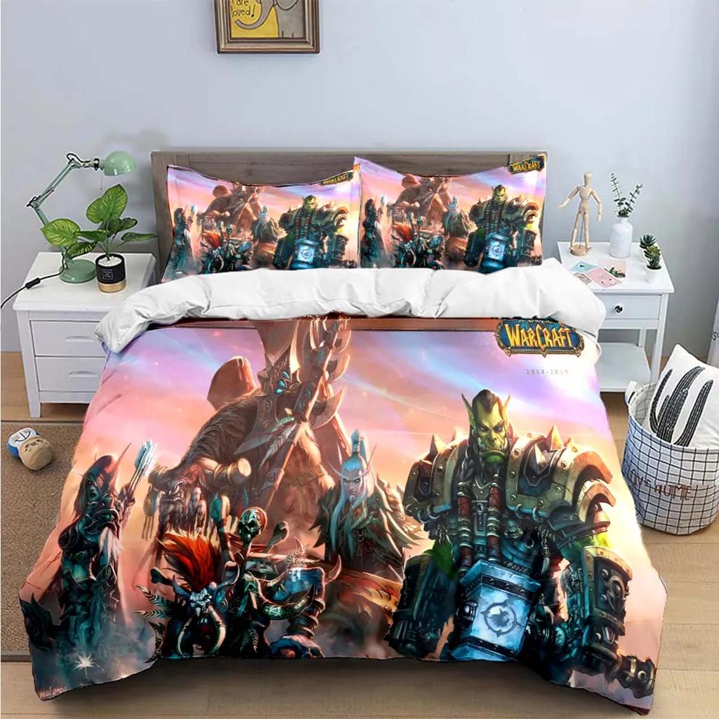 Hot Fashion 3D Game W-Warcraft Print Bedding Sets Bed Supplies Set Duvet Cover Bed Comforter Set Bedding Set Luxury Gift