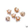10pcs Pearl Shell Charms 13x15mm Small Ocean Shell Pendants for Jewelry Making Crafting Accessories