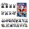 2026 Holiday Countdown Box Panda Advent Calendars 2026, 2D Acrylic Cute Hanging Ornaments for Christmas Tree Xmas Tree, 24 Days Calendar, Gifts Lovers