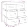 Storage Cabinet with 6 Drawers 55 * 29 * 55 cm Cream Steel