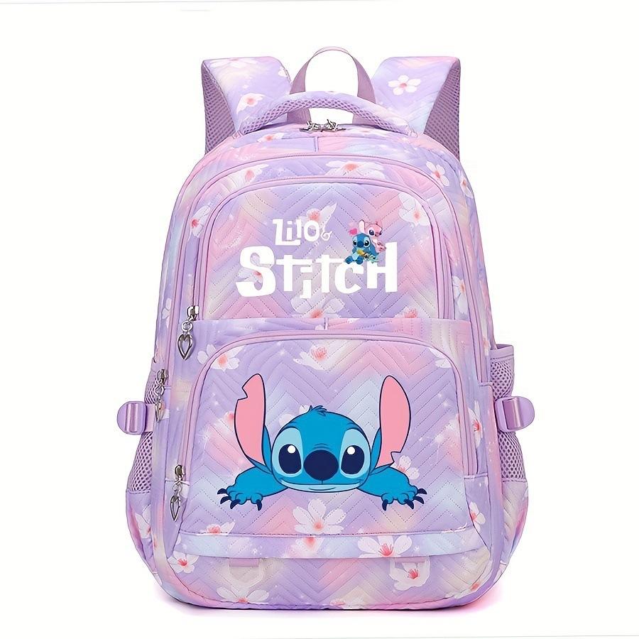 Stitch Student Backpack for Boys Girls Colorful Stylish School Bag Large Capacity Breathable Versatile