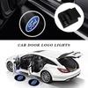 BQYI9 1/2Pcs Led Car Door Welcome Laser Projector Logo Ghost Shadow Lights Courtesy Decor Lamp For Ford Focus Fiesta Ranger Mondeo