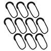 Zipper Tab 10 Pieces [Black] Black Zipper Pull Pull String