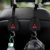 Leather Car Seat Back Hooks Portable Hanging Bag Rack For Mitsubishi ASX Lancer L200 Pajero Sport Attrage Mirage Eclipse