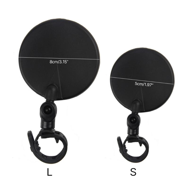 Handlebar Bike Glasses, Bicycles Cycling Rear View Glasses, 360 Degree Adjustable Rotatable Handlebar Mounted Glasses