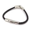 Les Trésors De Lily [K5875] - Mixed Bracelet 'Peaceful' Black Silver - 12 Mm