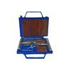 Tire Repair Kit: Quick, Easy, Iron Handle 28pc Vacuum Emergency Set for Home and Outdoor Use.