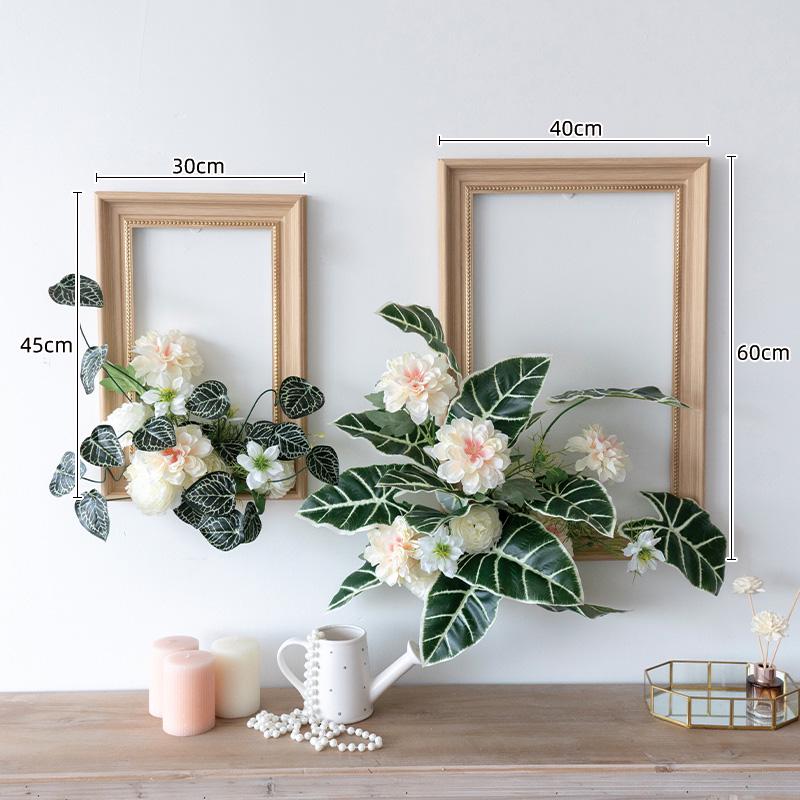 Floral Art Photo Frame Set for Wall and Window Decoration