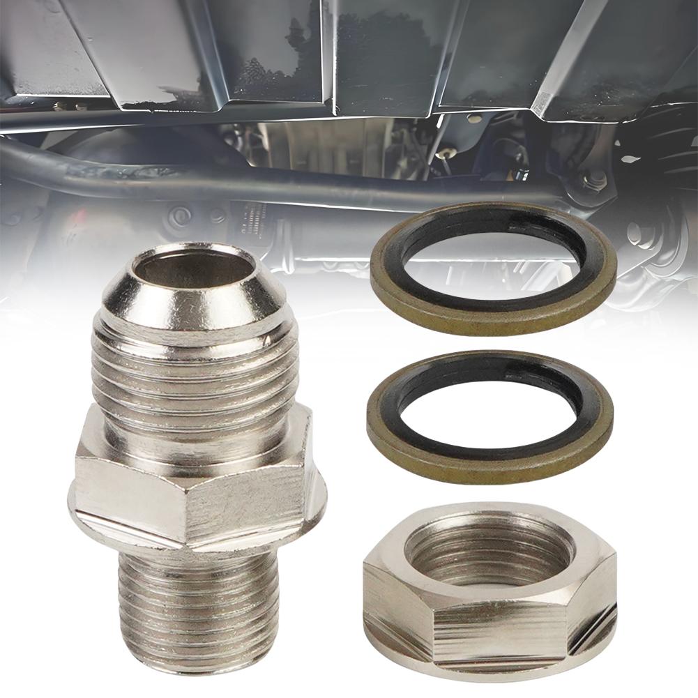 10AN To M18x1.5mm Turbo Oil Pan/Oil Return Drain Plug Adapter 315-04301-010 Oil Sump Return Drain Adapter Bung Fitting