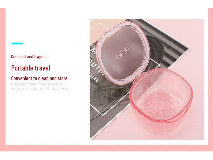 Portable Orthodontic Retainer & Denture Cleaning and Storage Box