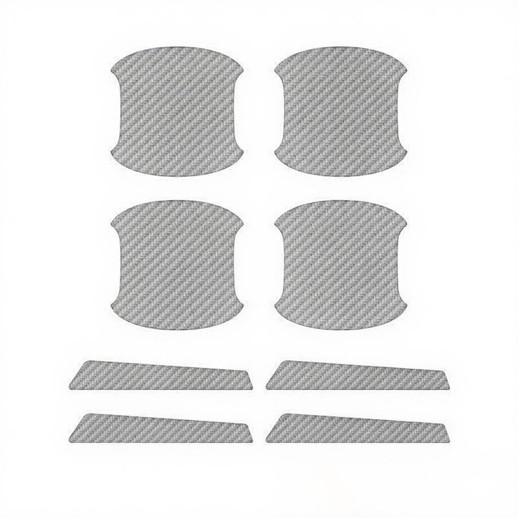 Car Door Bowl Carbon Fiber Pattern Protection Door Handle Sticker Anti-scratch Handle Protection Anti-scratch Door Bowl Sticker