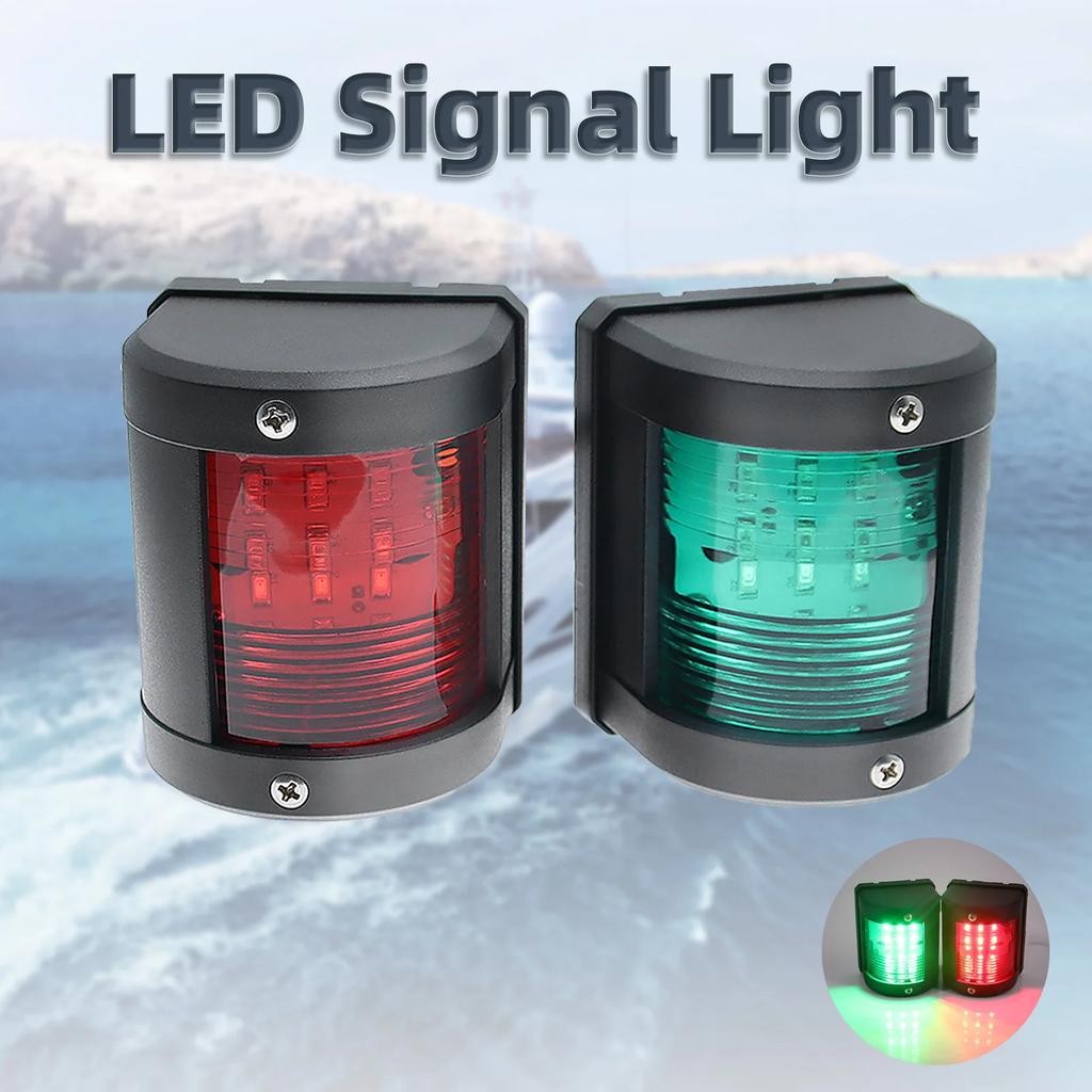 Red Green Light LED Signal I Light 12V 24V  Navigation Light for Marine Boat Yacht Marine Sailing Waterproof Ship Anchor Light