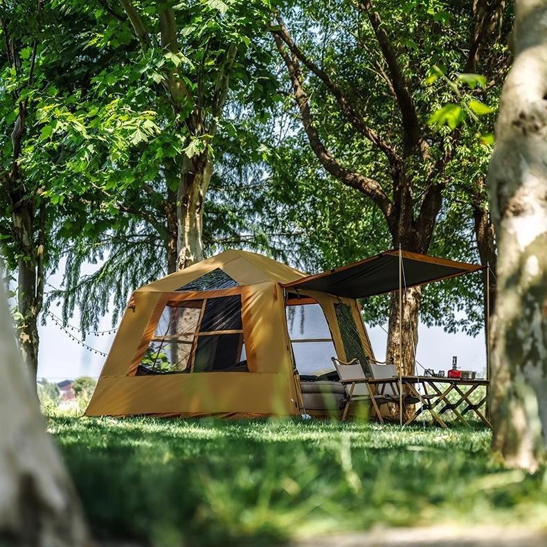 Explorer's Automatic Inflatable Tent Set: Anti-Rainstorm Camping Gear