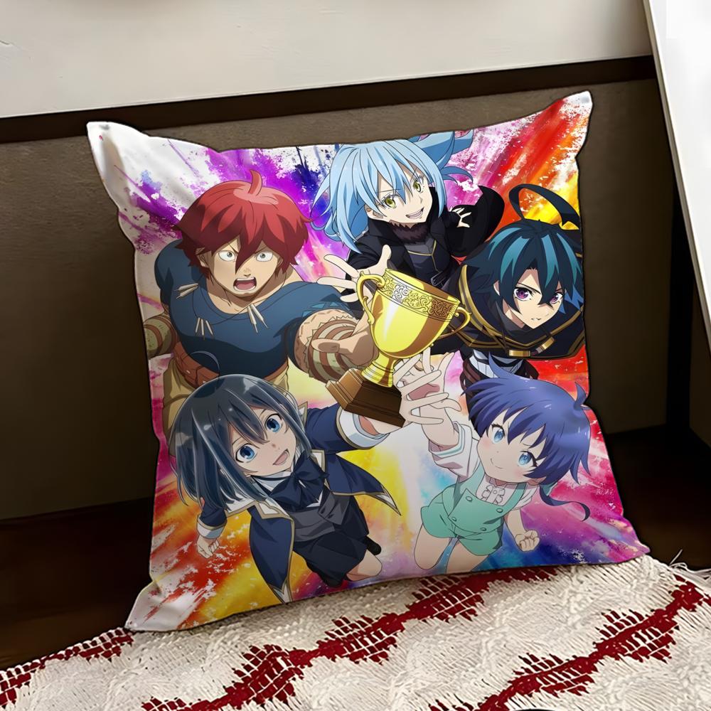 Anime IIsekai QQuartet Cushion Cover Reversible Soft Durable Pillow Cover Home  Car MultiScene Use for Daily Comfort