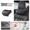 Neck Pain Relief Pillow for Commuting Memory Foam Car Pillow/Backrest Breathable PU Leather Cover with Adjustable Office Chair Headrest Attachment