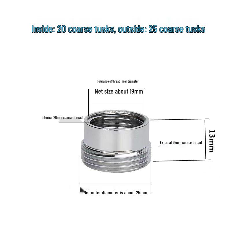 Faucet Adapter & Water Purifier Connector: M22 To 4-Point Coarse Thread Aerator
