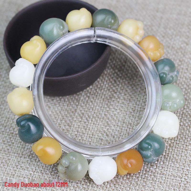 Bodhi Cat Claw Carved Bracelet - Women's Soft Wrap, Xiaohongshu Style, Charcoal-Roasted Bodhi.