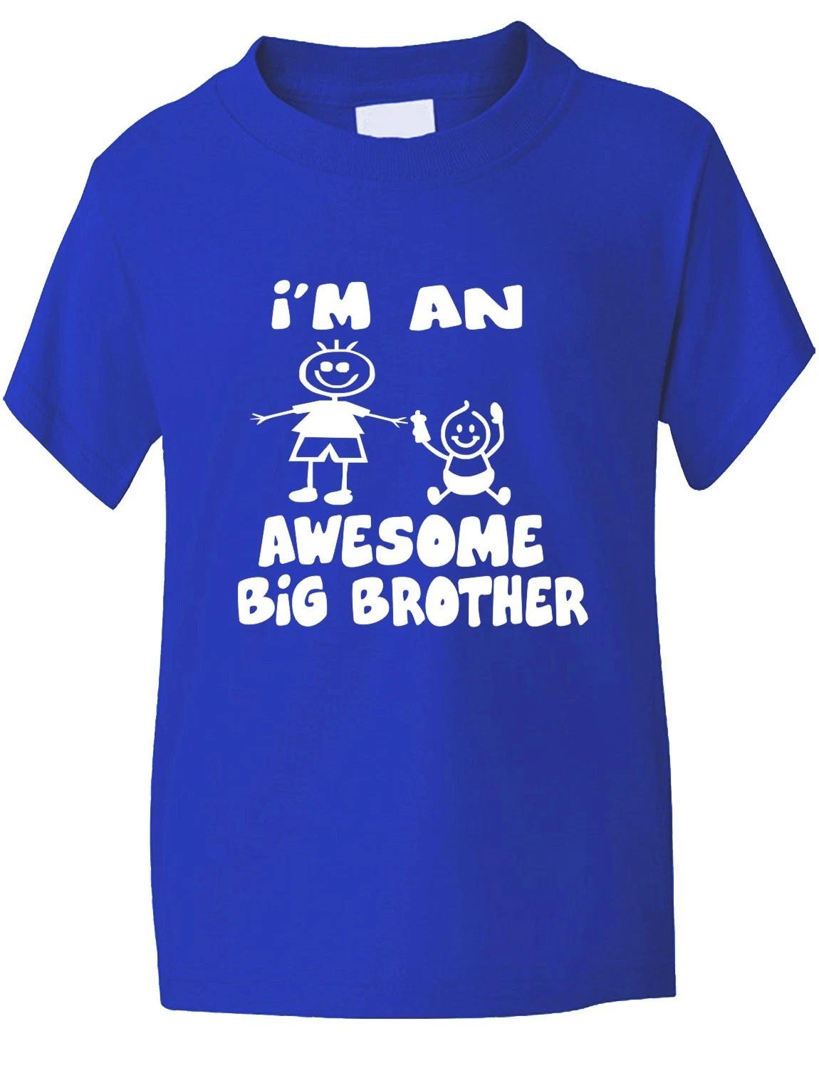 Awesome Big Brother Birthday Present Funny Kids T shirt Age 1-13 4XL