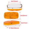 10 X Red/Amber Trailer LED Marker Light Double Bullseye 10 Diodes Clearance Lamp